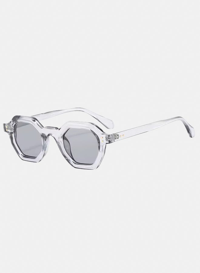 korico Ivon Grey Full Rim Rectangle Sunglasses - Image 1